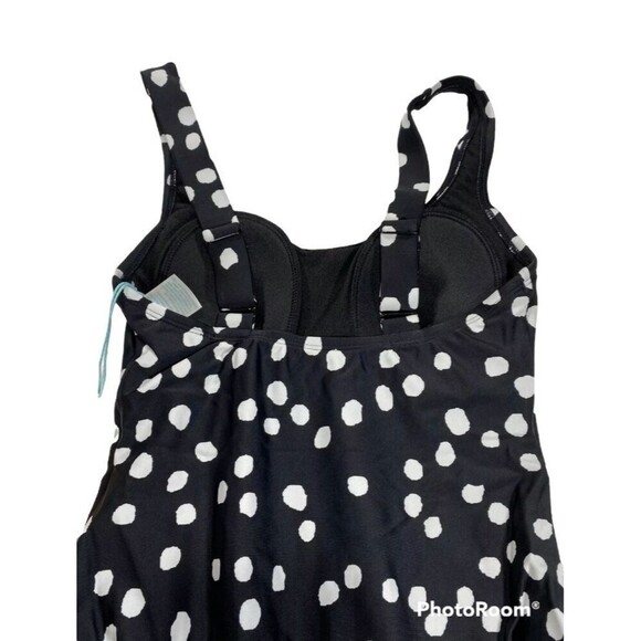 Kona Sol Women's Medium Coverage One Piece Swim Suit Black Size XS(0-2) - Picture 3 of 5